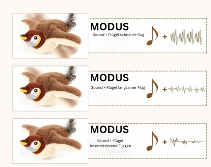 fliegendes Katzenspielzeug